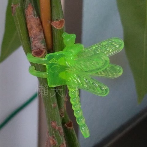 蜻蜓造型集線器 園藝夾 蜻蜓造型夾子 蝴蝶造型集線器 菊花夾 蘭花夾 收線器 耳機線收納夾 電線固定器 蝴蝶造型夾子-細節圖3
