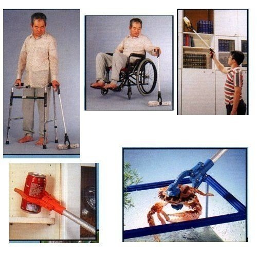 取物夾 （可折疊式） 免運費 夾子可旋轉 輔助器材 懶人取物夾 便利取物器 零接觸助臂夾 防疫輔具 懶人夾 高級取物夾-細節圖2