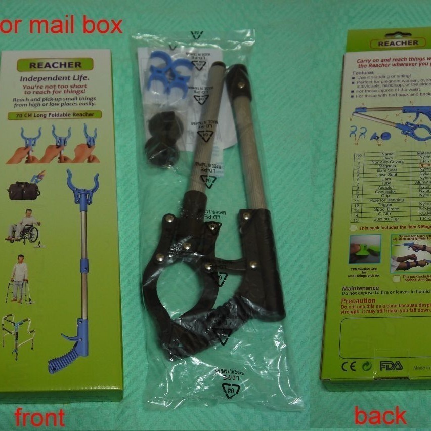 取物夾 （可折疊式） 免運費 夾子可旋轉 輔助器材 懶人取物夾 便利取物器 零接觸助臂夾 防疫輔具 懶人夾 高級取物夾-細節圖6