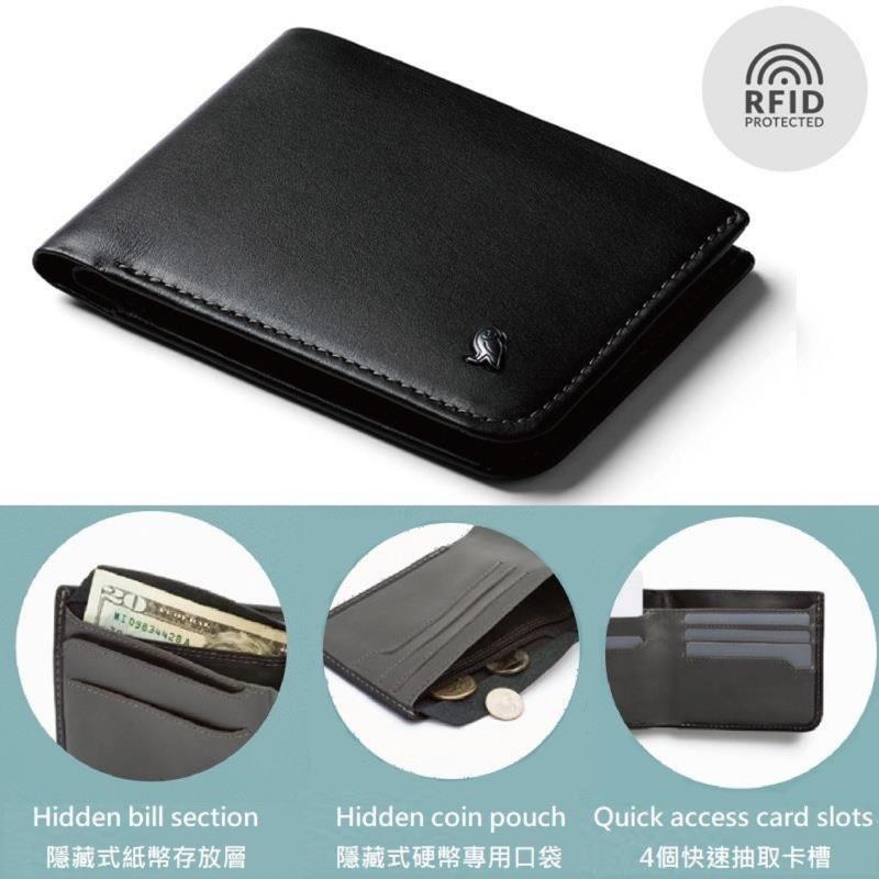 現貨 空姊代購 Bellroy 皮夾 少量 現貨 黑色 RFID 防盜 hide & seek  HI版-細節圖2