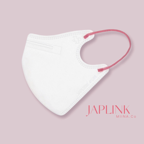 【標準】JAPLINK HEPA 高科技水駐極 立體醫療口罩 - 純白粉