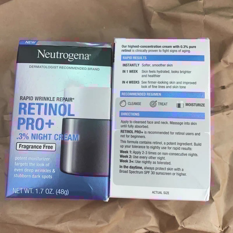 新效期✨A醇加強版🧡Neutrogena露得清Pro+A醇專業💫無香高能霜0.3%-細節圖5