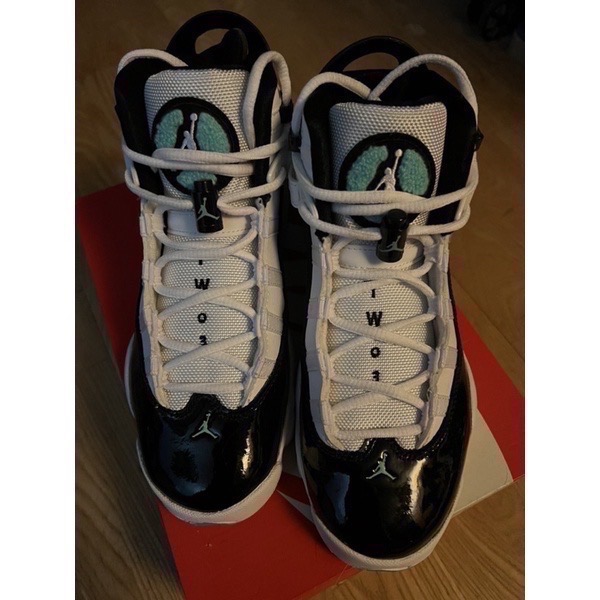 保證正品✔️NIKE Jordan 6 Rings GS白綠蒂芬尼綠運動鞋女鞋大童鞋-細節圖2