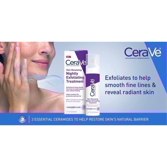 ㊣品💓ceraVe適樂膚5%溫和果酸AHA夜間更新修護精華50ml美版/加拿大版-細節圖4
