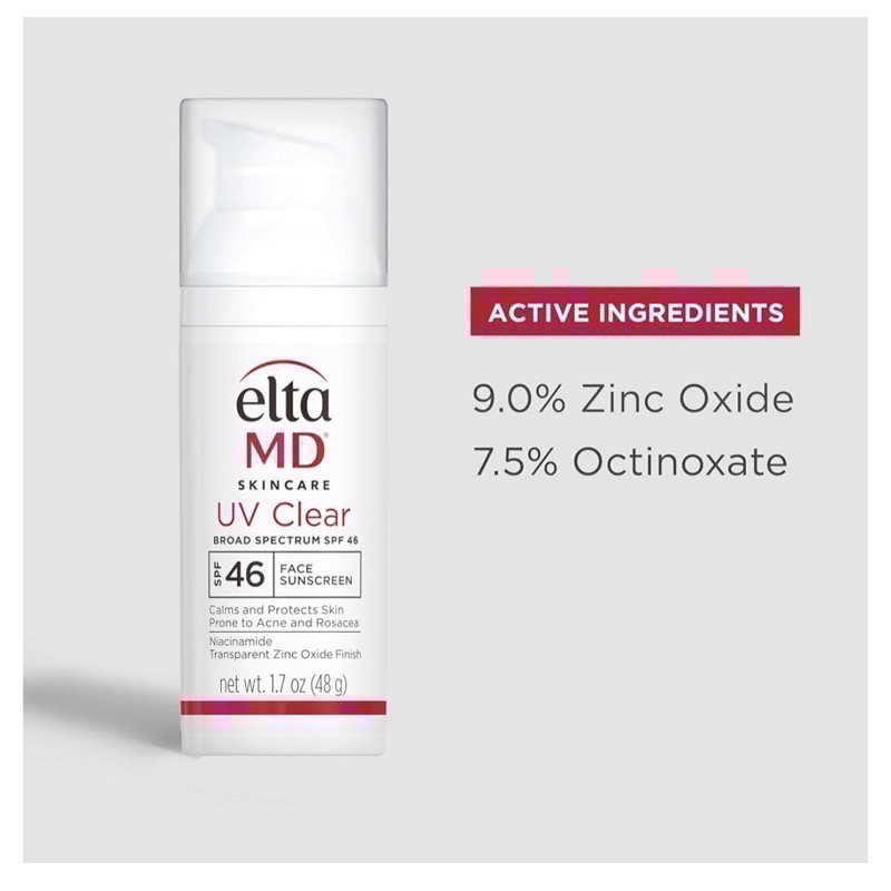 DrGrace推薦🫶保證㊣品eltaMD創新專業保養品·可麗✨UV Clear✨無香無色臉部防曬SPF46-細節圖3