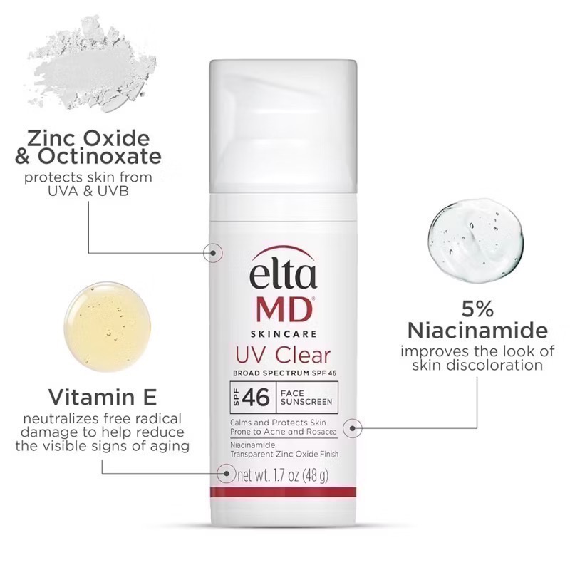 DrGrace推薦🫶保證㊣品eltaMD創新專業保養品·可麗✨UV Clear✨無香無色臉部防曬SPF46-細節圖7