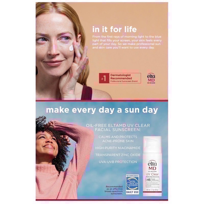 DrGrace推薦🫶保證㊣品eltaMD創新專業保養品·可麗✨UV Clear✨無香無色臉部防曬SPF46-細節圖5