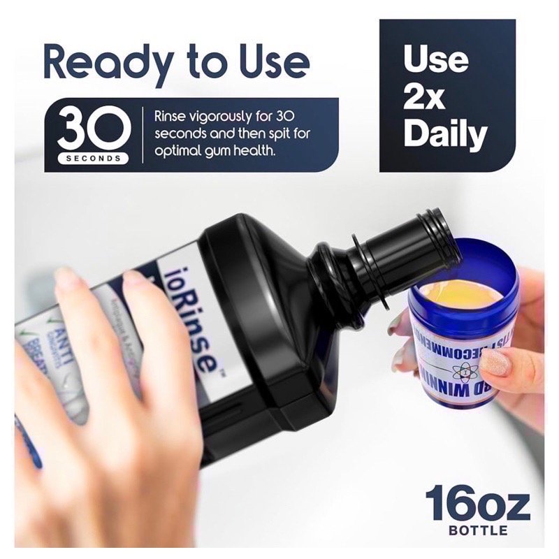 DrGrace分子碘漱口水推薦🫶美國🇺🇸ioRinse ULTRA專利成分 輕薄荷牙周護理清潔防蛀牙漱口水-細節圖4