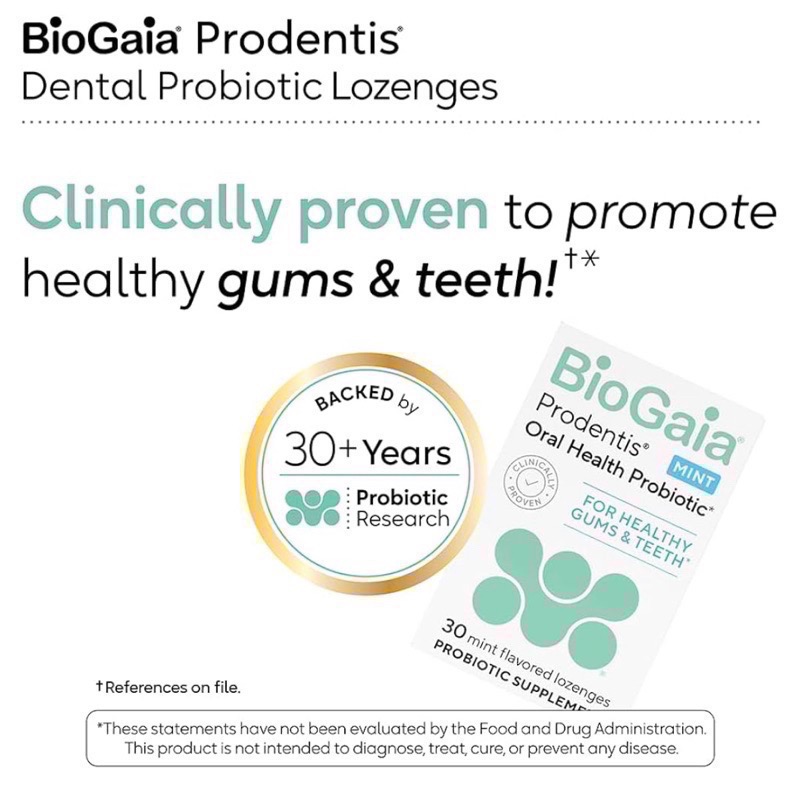 💓DrGrace推薦🫶瑞典BioGaia Prodentis口腔Probiotic健康牙齦固齒薄荷味嚼錠-細節圖2