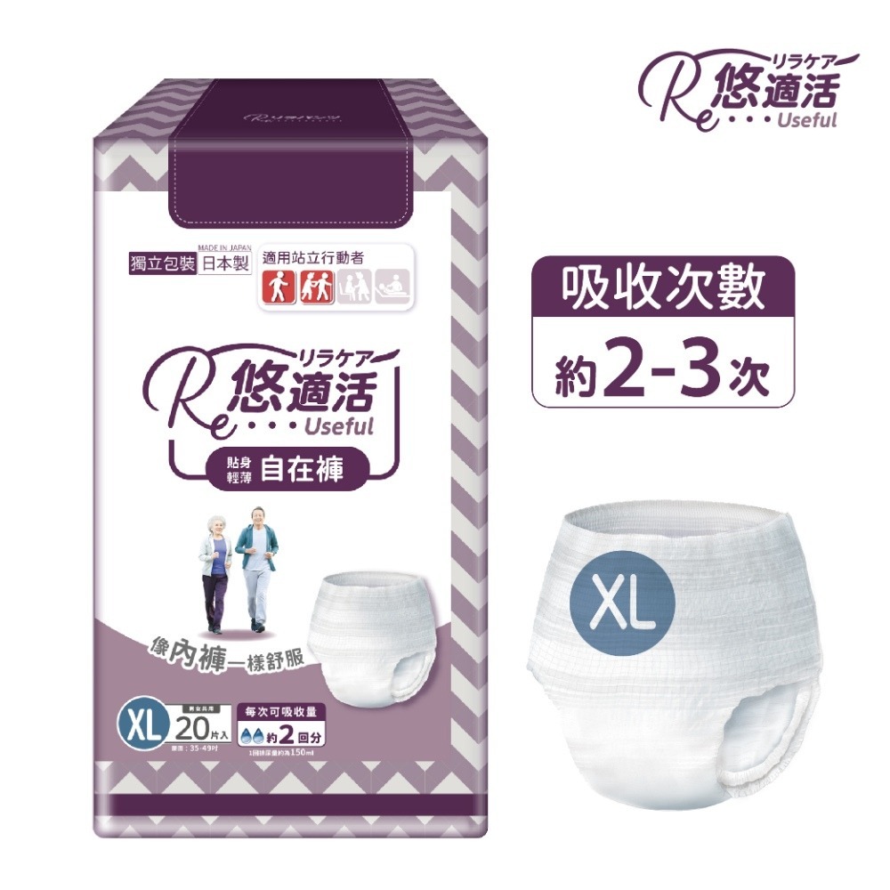 悠適活∣自在褲2回300cc(20片/1包) 超取限購2包-規格圖11