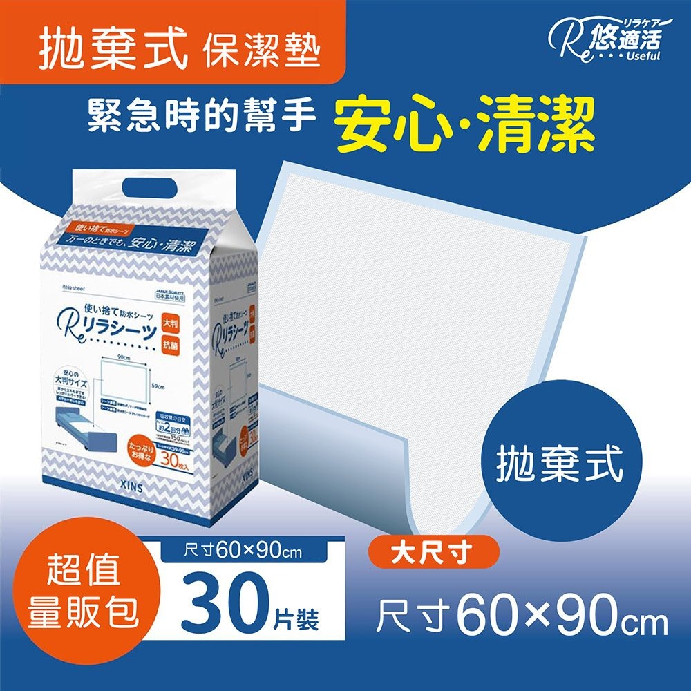 悠適活∣拋棄式護理保潔墊60x90cm(30片/包)超取限購1包-細節圖3