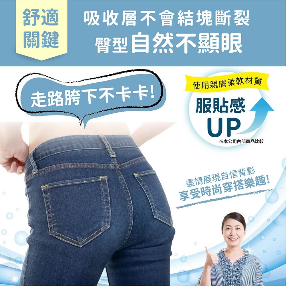 悠適活∣日本製自在褲專用替換片2回吸收300cc(42cm/30片/包)超取限購4包-細節圖3