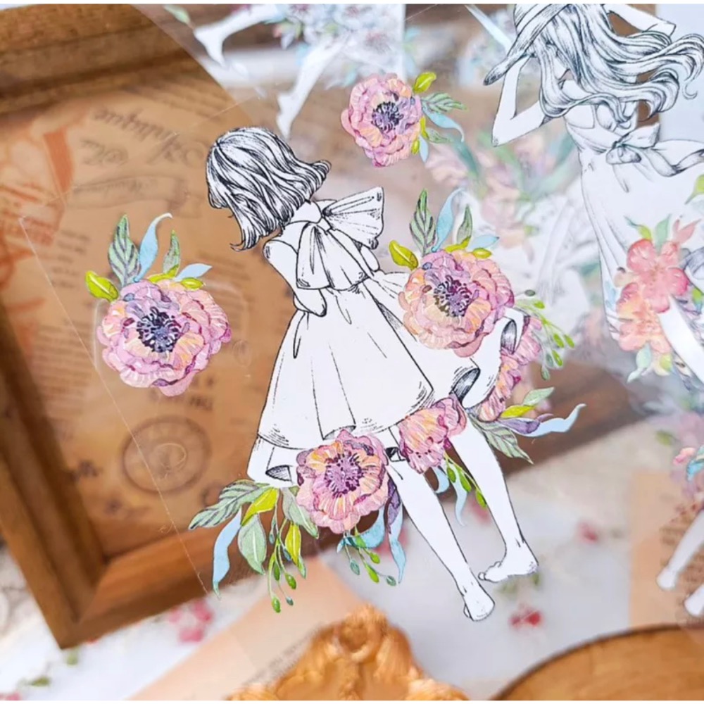 花中少女PET膠帶 分裝-細節圖3