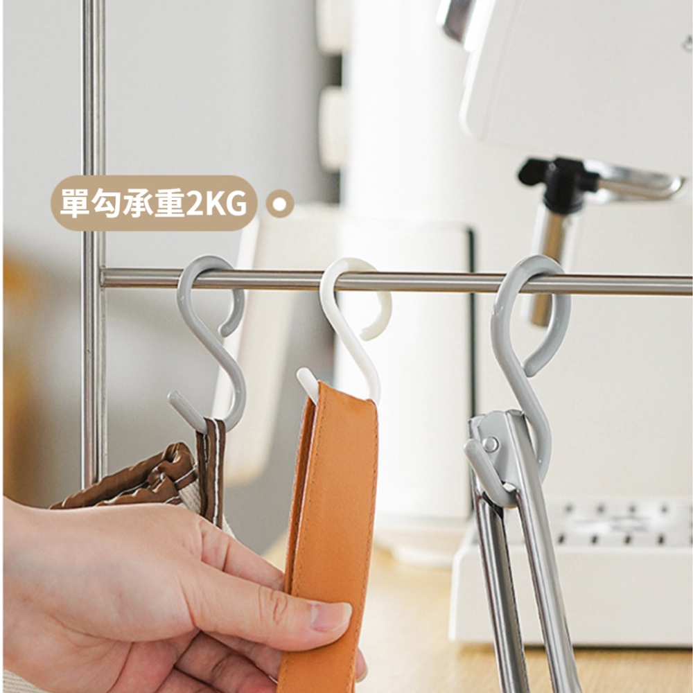 【現貨秒發🔥免運】日式掛勾 S型掛勾 S型軟頭掛鉤 防掉掛勾 防掉式掛勾 掛勾 收納掛勾 免釘掛鈎 S勾 餐具掛勾 黑色-細節圖5