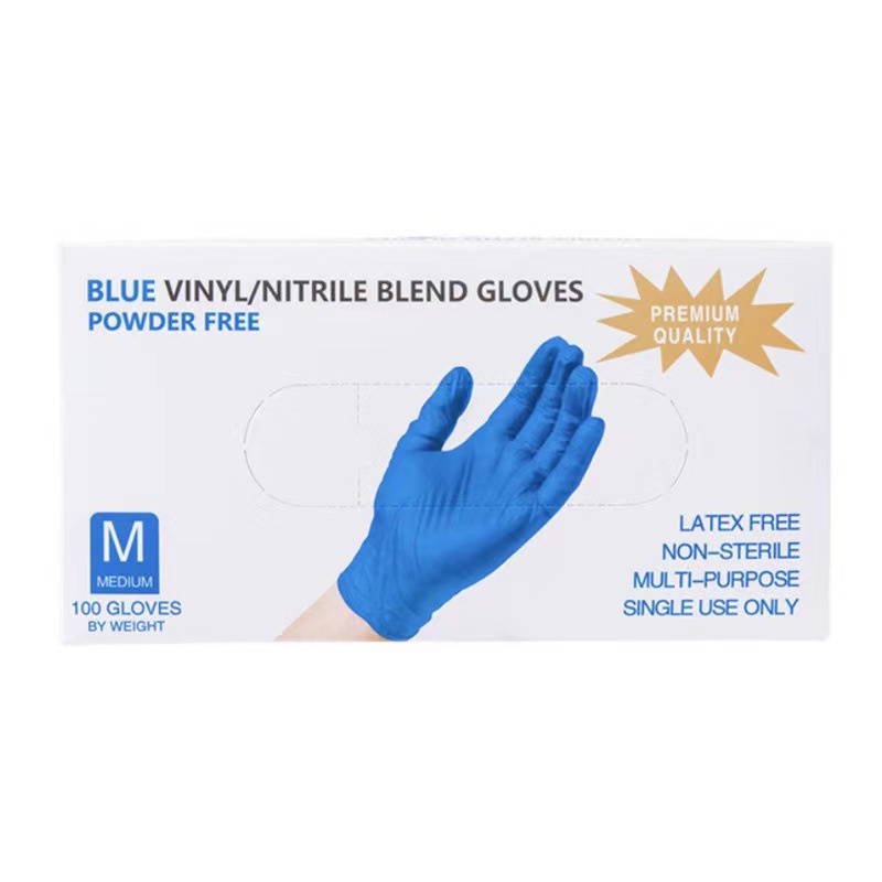【現貨秒發🔥免運】買80贈20個 一次性手套 藍色手套 丁腈手套 厚款 無粉手套 塑膠手套 一次性手套 拋棄式手套-細節圖9