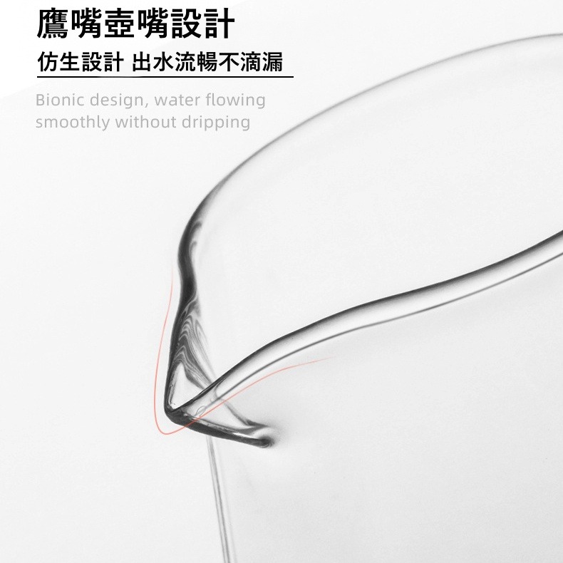 【現貨秒發🔥免運】八角咖啡壺 附蓋子 咖啡分享壺 咖啡壺 手沖咖啡 鑽石壺 加厚 耐熱玻璃壺 咖啡玻璃壺  450ML-細節圖3