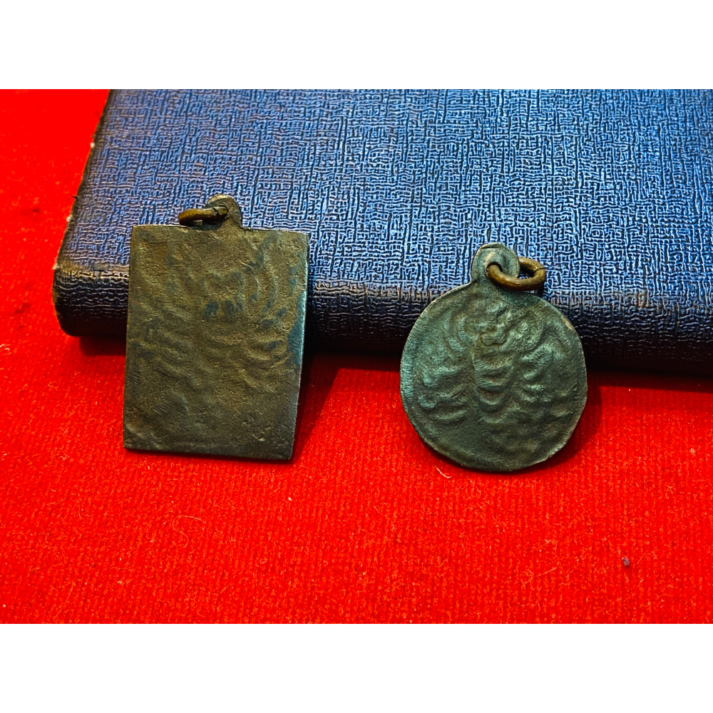 【藏傳佛教-擦擦】 九頭鐵蠍掛牌 唐東嘉波鐵  #配戴 #供奉 #防水殼-細節圖2