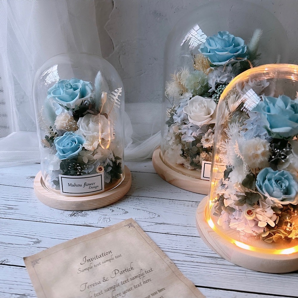 永生花玫瑰玻璃罩 居家擺設 情人節禮物-細節圖7