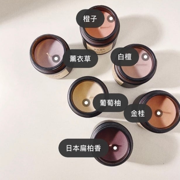 MUJI 無印良品 羅勒 檀香 橙香 鼠尾草 葡萄柚 梔子花 岩蘭草 丹桂 日本扁柏 雪松 蠟燭 秋梨 櫻花 檜木-細節圖3