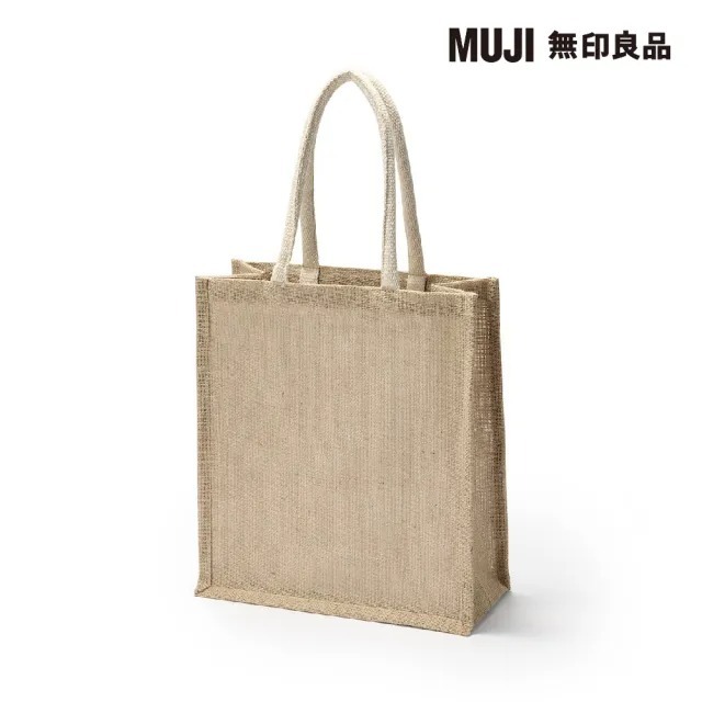 MUJI 無印良品 黃麻購物袋 代購-細節圖3