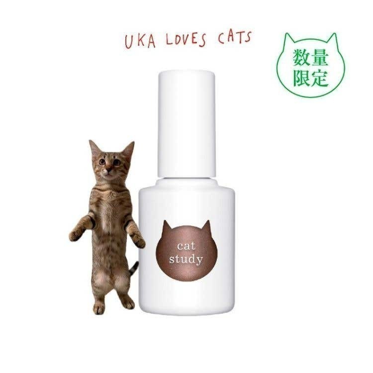 uka 貓咪漫步指甲油 珠光白 銀灰 金棕 摩卡貓眼 波點亮片 數量限定-規格圖11