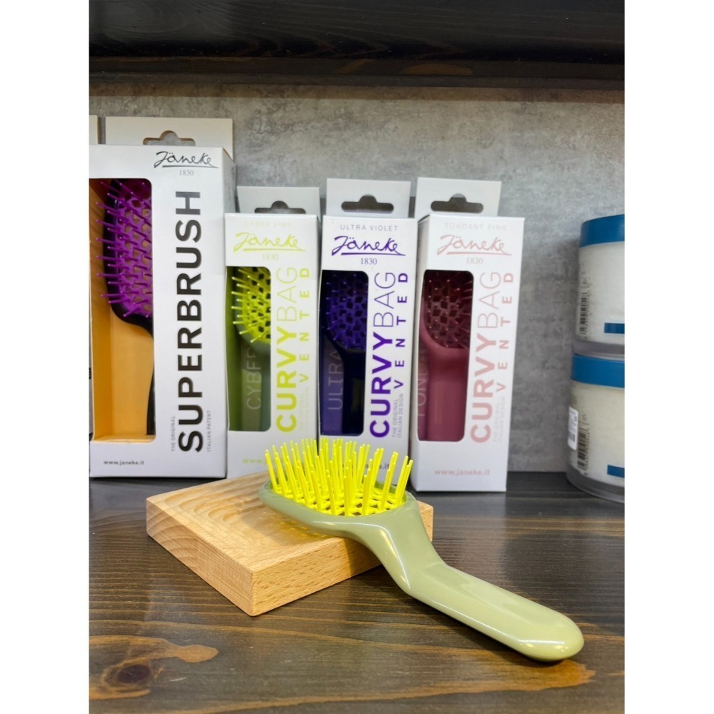 JANEKE 超級吹髮梳(攜帶版)  萊姆綠  玫瑰粉  紫羅蘭-細節圖2