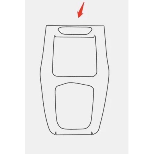 BMW X3/X4系G01 G02中控台排擋座保護貼 20i 30i M40i TPU保護 💜防止刮傷多一層保護-細節圖2