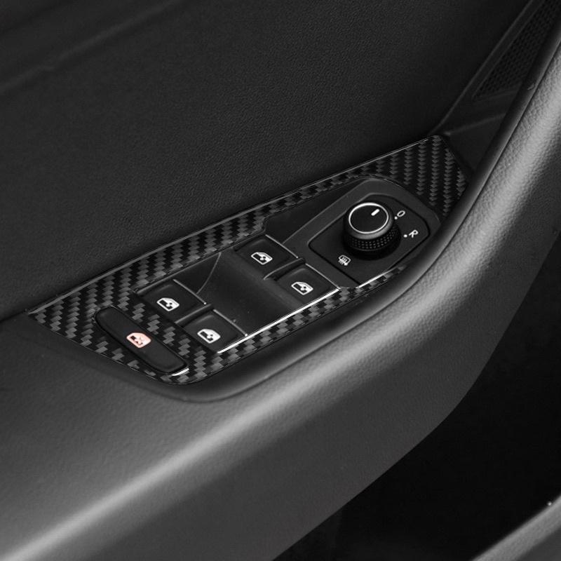 福斯 Arteon / Shopping Barke電動窗面板真碳纖維飾貼  💜材質：真碳纖維（表層滴膠保護）現貨-細節圖2