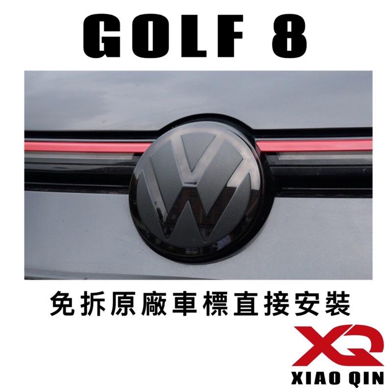 福斯 GOLF 8 前車標飾蓋 R/GTI/280/230專用 黑化首選 安裝簡易 不影響ACC使用 黑武士 台灣現貨-細節圖3