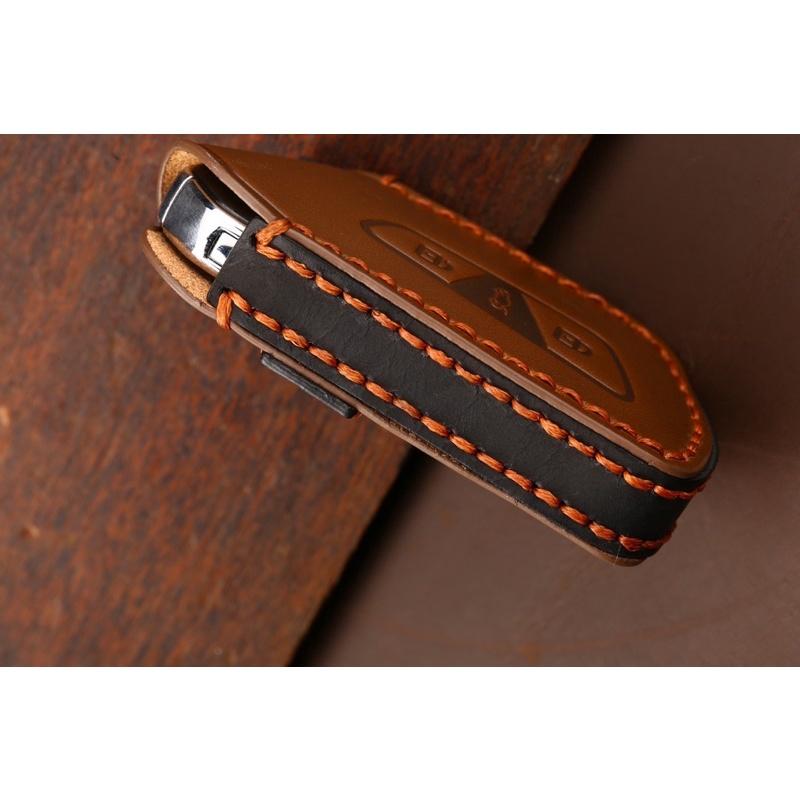 SKODA Octavia Combi 類型 : 手工皮套 顏色 :⭕️黑色  ⭕️棕色  ⭕️藍色  ✔️牛皮/手工-細節圖4