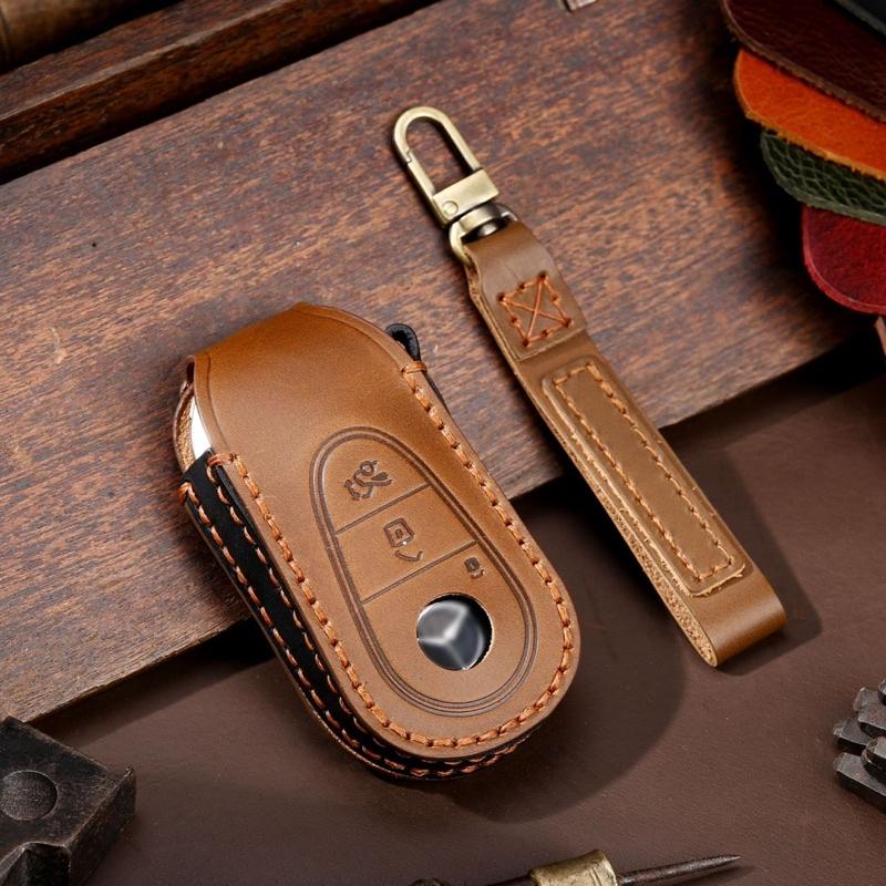 賓士 BENZ W206 鑰匙套 C180 C200 C300 手工牛皮鑰匙套 👍質感提升/有效保護鑰匙 台灣現貨-細節圖2