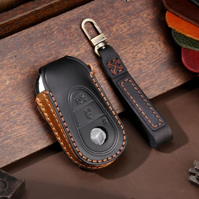 賓士 BENZ W206 鑰匙套 C180 C200 C300 手工牛皮鑰匙套 👍質感提升/有效保護鑰匙 台灣現貨-細節圖3