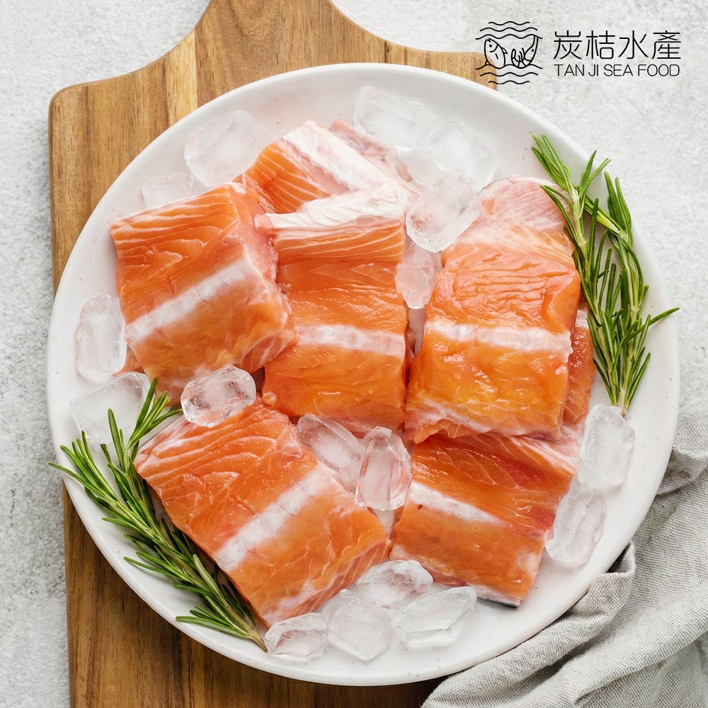 炭桔水產 挪威帶肉鮭魚骨(煮湯專用) 300g-細節圖2