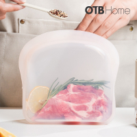 OTB 3D鉑金矽膠保鮮袋800ml 櫻花粉