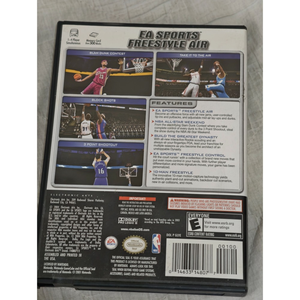 NBA Live 2005 (Nintendo GameCube, 2004) tested authentic bas-細節圖2