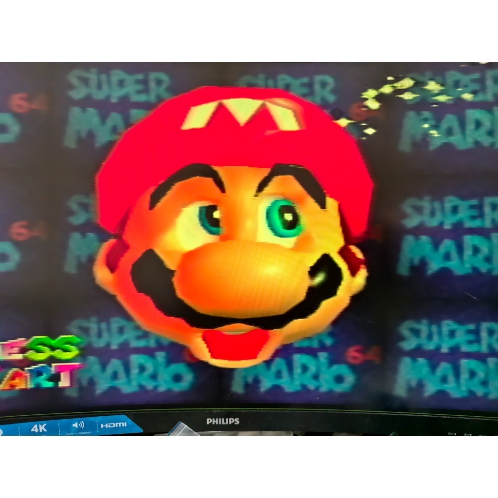 【經典收藏】任天堂 N64 主機（標準黑）+ 原廠手把 + 台灣公司貨《超級瑪利歐64》功能正常-細節圖7