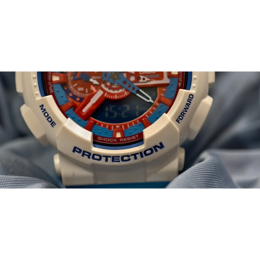 正版 CASIO G SHOCK 5146 鋼彈 美國隊長 多啦A夢(GA-110AC-7ADR)-細節圖3