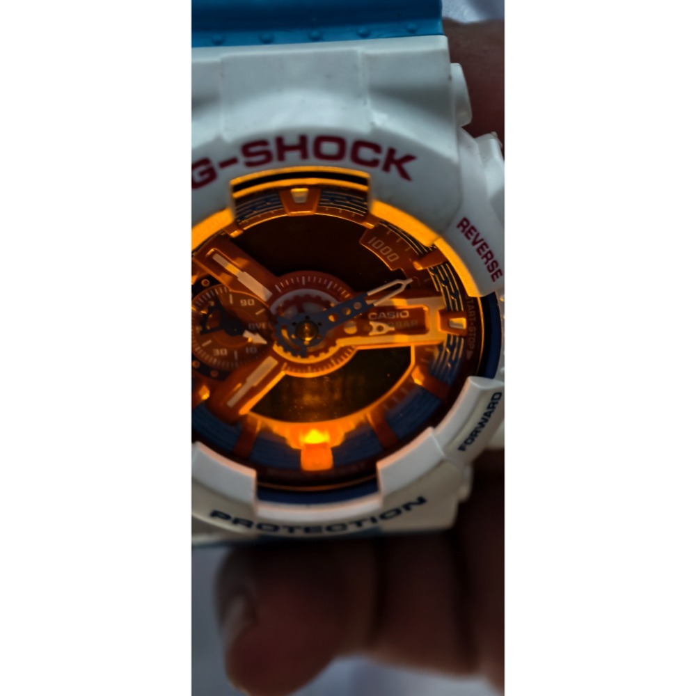 正版 CASIO G SHOCK 5146 鋼彈 美國隊長 多啦A夢(GA-110AC-7ADR)-細節圖4