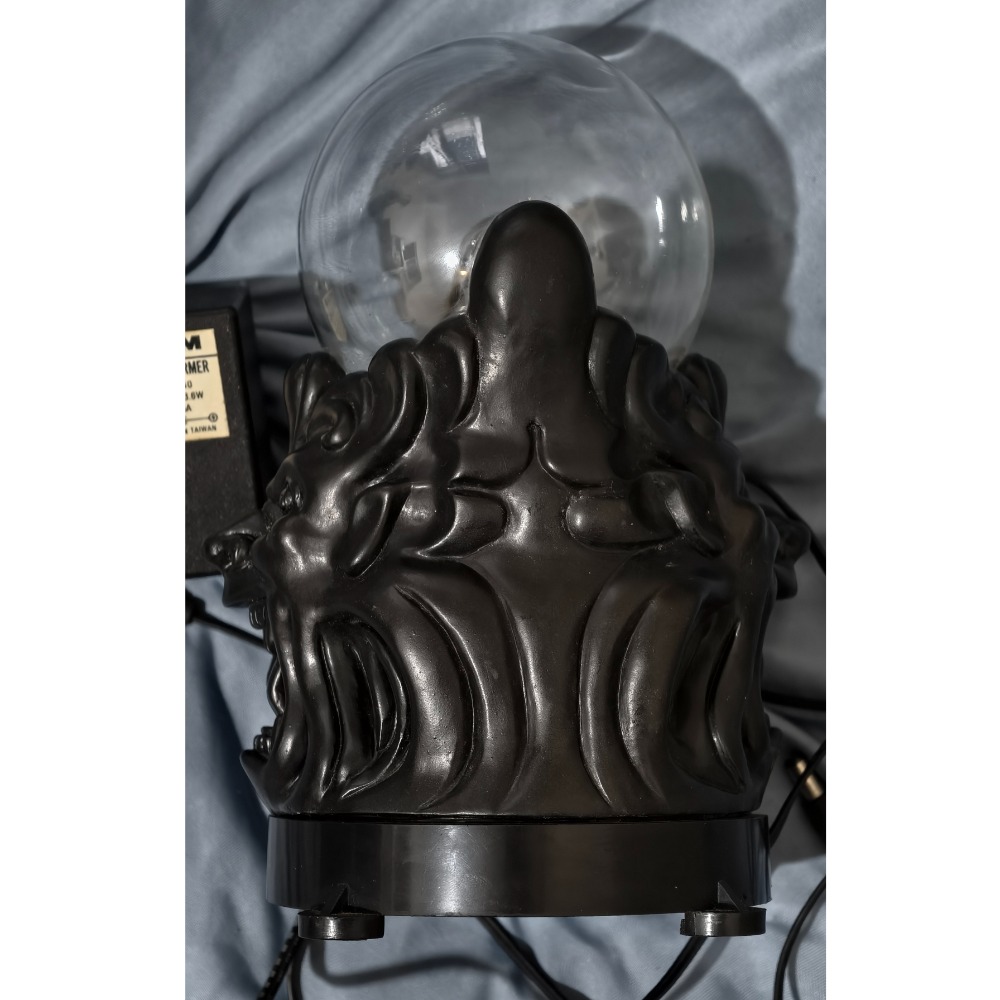 【絕版珍藏】早期台製 美式復古惡魔頭雕聲控電漿魔球燈（功能完好、附 MIT BEAM 原裝變壓器）-細節圖5