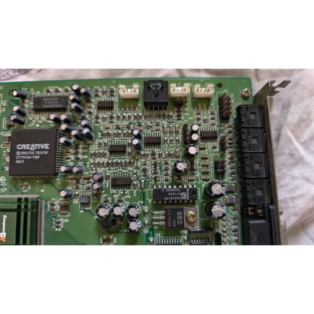 【美品/收藏】Creative 創新科技 Sound Blaster CT4330 ISA老音效卡 板面金手指乾淨-細節圖5