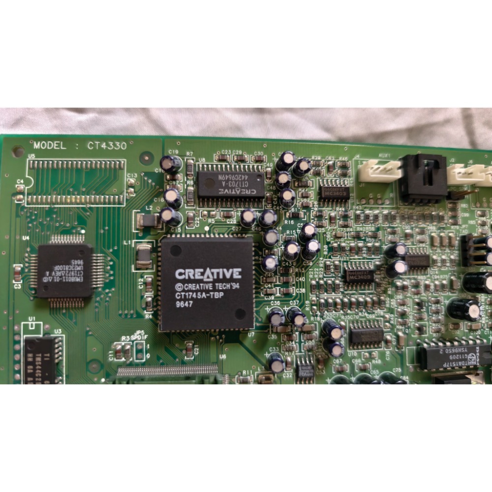 【美品/收藏】Creative 創新科技 Sound Blaster CT4330 ISA老音效卡 板面金手指乾淨-細節圖6