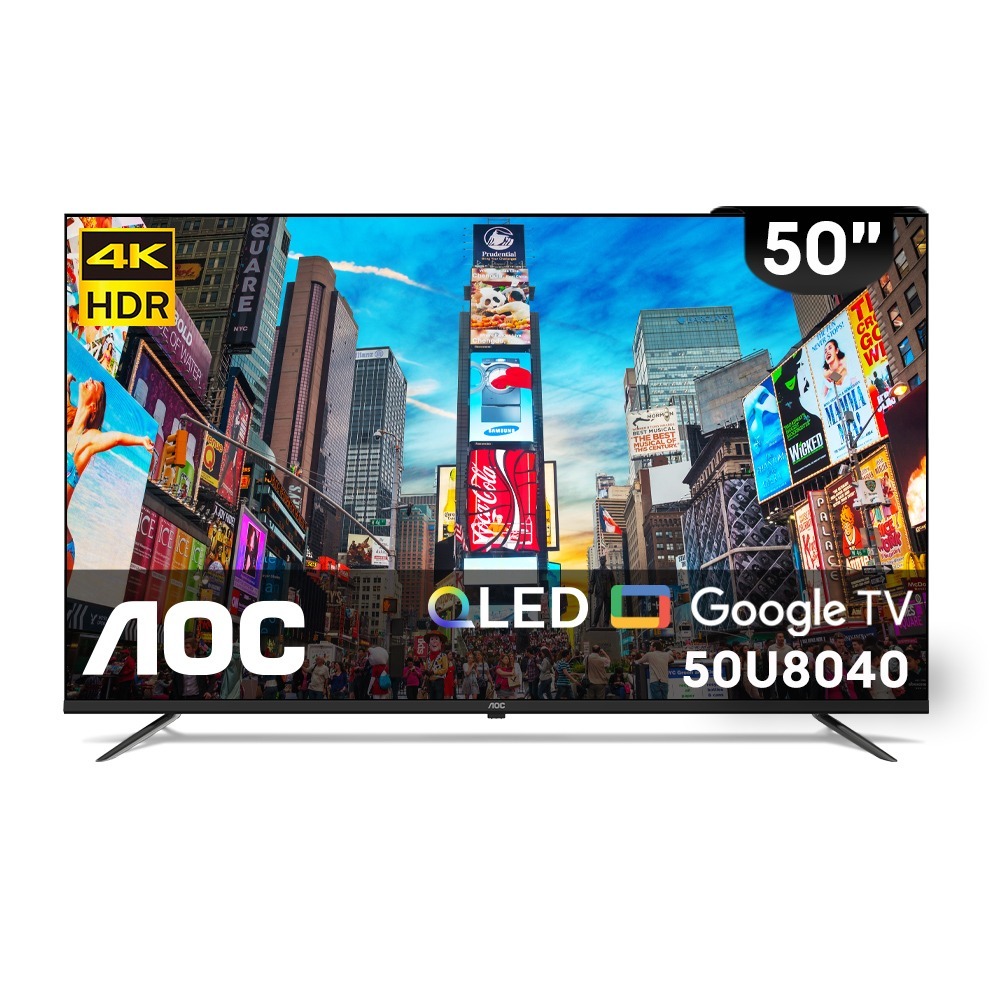 AOC 50U8040 50吋 4K QLED Google TV智慧液晶顯示器(含安裝) 成家方案 送虎牌電子鍋-細節圖4