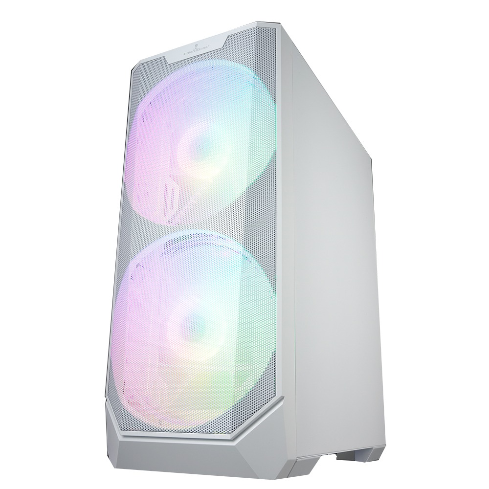 SuperChannel視博通 SW002(W)幻彩男爵 電腦機殼/白色/玻璃透側/ARGB-細節圖3