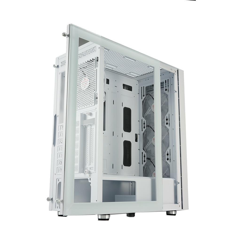SuperChannel視博通 SW002(W)幻彩男爵 電腦機殼/白色/玻璃透側/ARGB-細節圖6