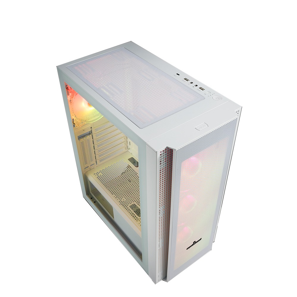 Superchannel 視博通 SW300(W) 電腦機殼/白/ARGB風扇*4/TYPE-C/直立顯卡/E-ATX-細節圖4