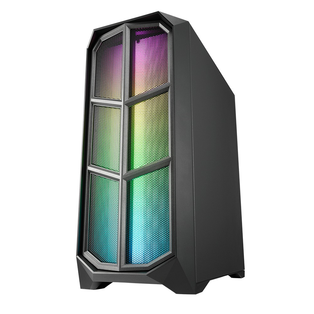 Superchannel 視博通 MW-III(B) 電腦機殼/4個風扇/玻璃側板/支援直立顯卡/240 280水冷排-細節圖2