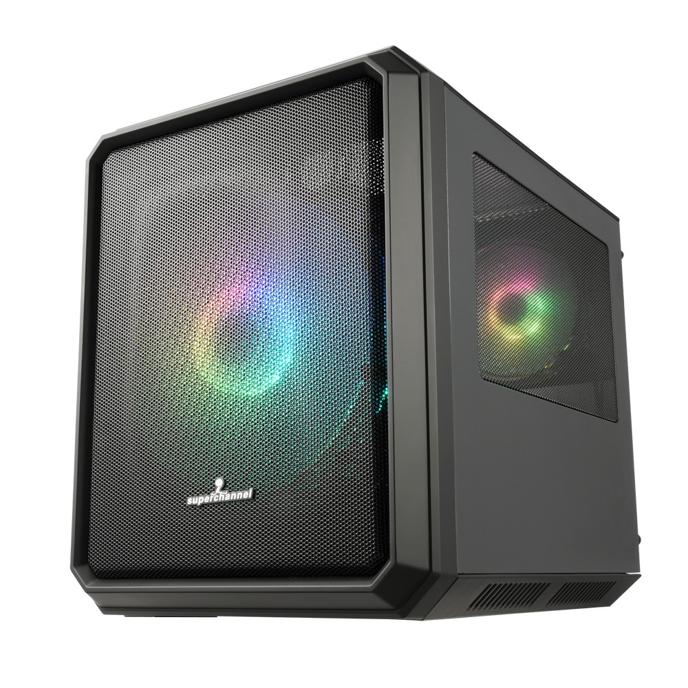 Superchannel視博通 GC06(B) 小尖兵 PLUS 電腦機殼 黑/M-ATX/顯卡長29/CPU高17-細節圖2