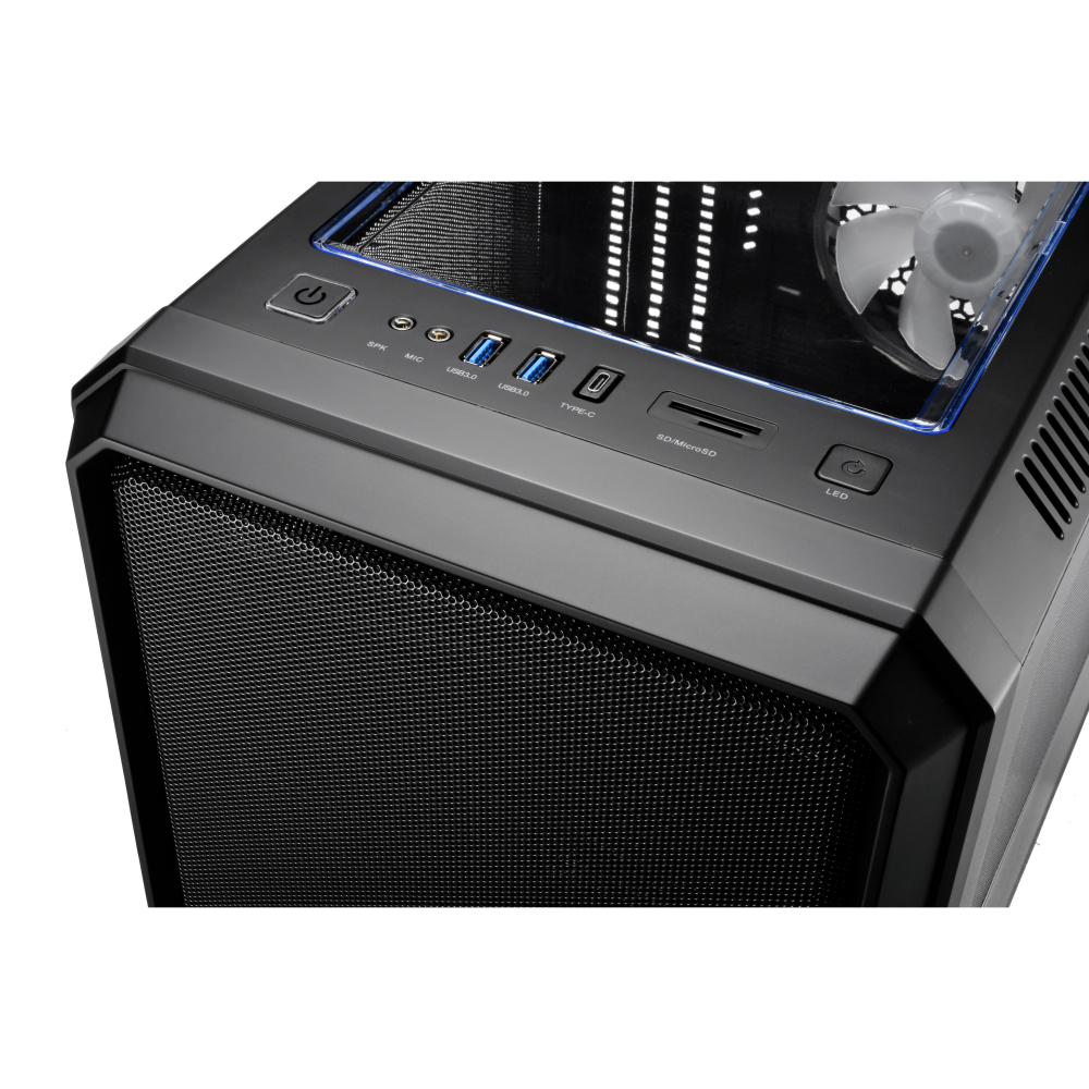 Superchannel視博通 GC06(B) 小尖兵 PLUS 電腦機殼 黑/M-ATX/顯卡長29/CPU高17-細節圖7