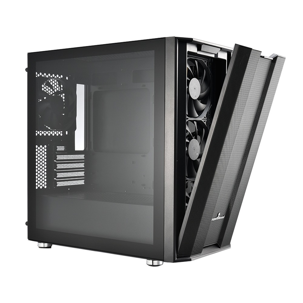 Superchannel 視博通 SW300 M(B) 電腦機殼 黑/M-ATX/TYPE-C/ 4風扇 / 磁吸鐵網-細節圖5