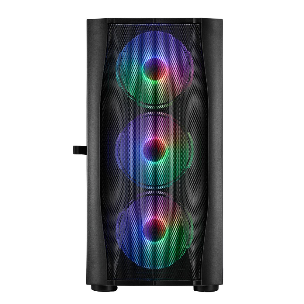 SuperChannel視博通 LAM211D(B)電腦機殼 黑/ARGB/掀開式側板/M-ATX-細節圖2